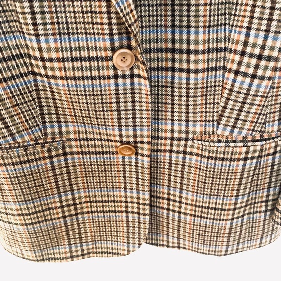 CHADWICKS Vintage Wool Blend Blazer, Single Breasted Long Sleeves Lined, camel - Picture 3 of 7